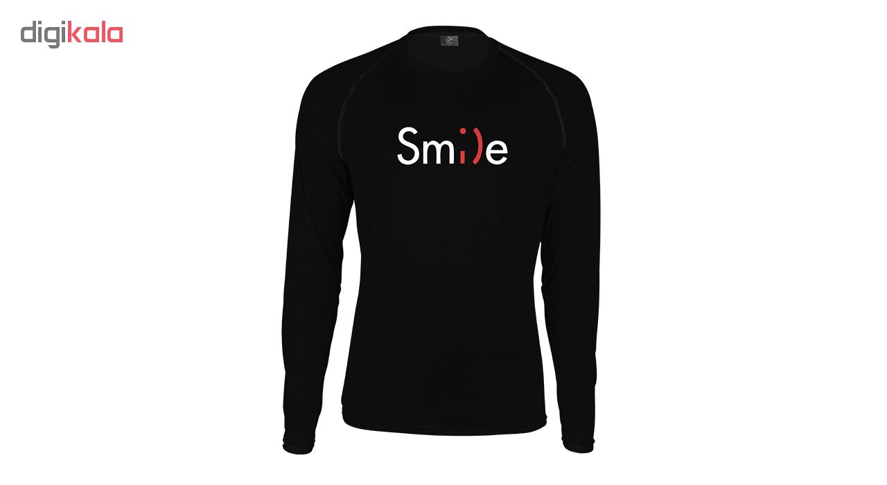 تيشرت مردانه پاتيلوك طرح Smile مدل 330367