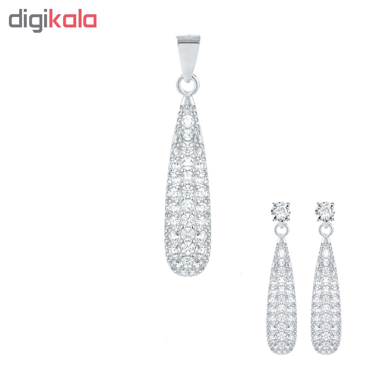 نیم ست نقره اقلیمه کد NN322