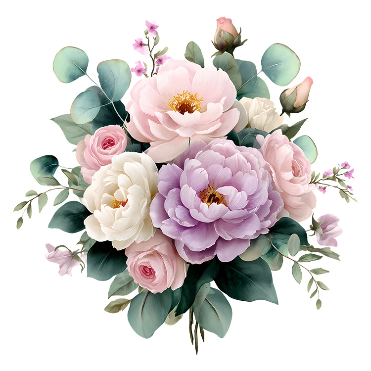 استیکر پارچه و لباس پاد آفرین مدل کارتونی طرح گل کد S6049