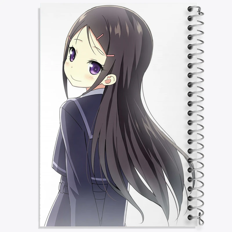 دفتر شطرنجی 50 برگ خندالو مدل آیومی انیمه شارلوت کد 32096