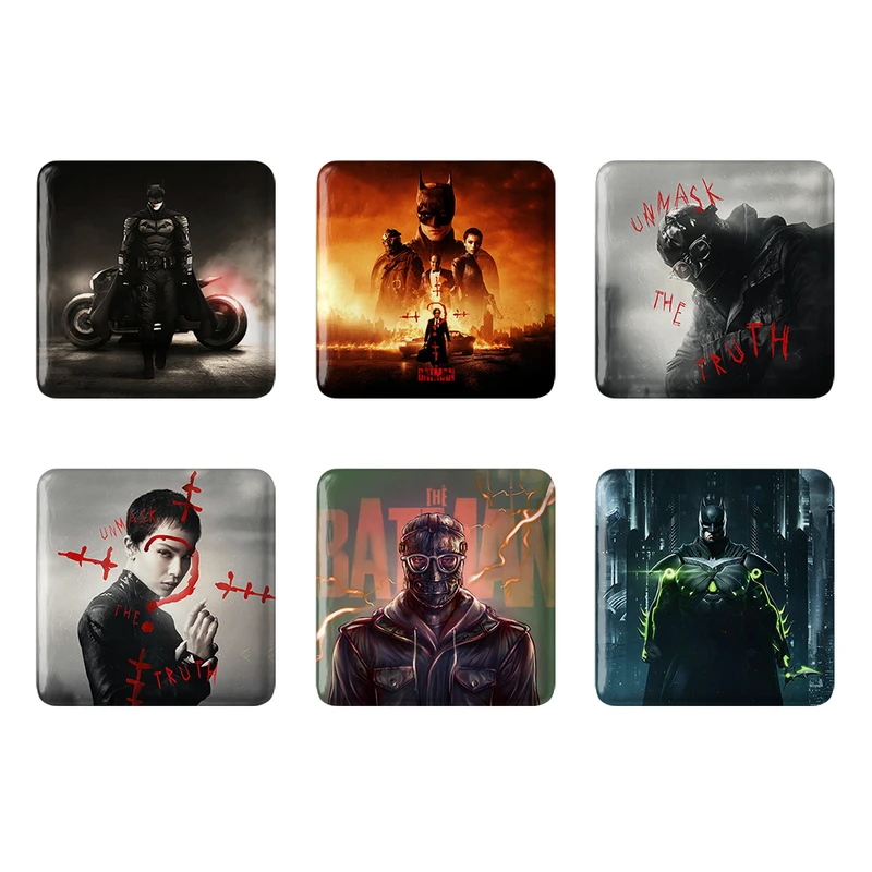 مگنت خندالو طرح بتمن Batman کد 1653A مجموعه 6 عددی