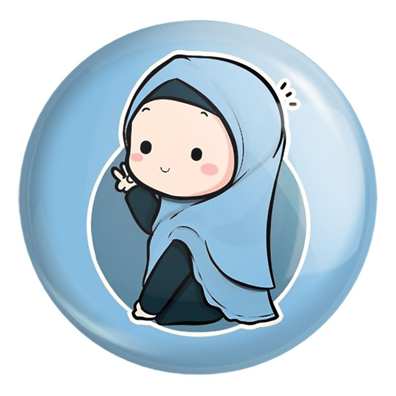 پیکسل خندالو طرح دخترانه باحجاب کد 26021 مدل بزرگ