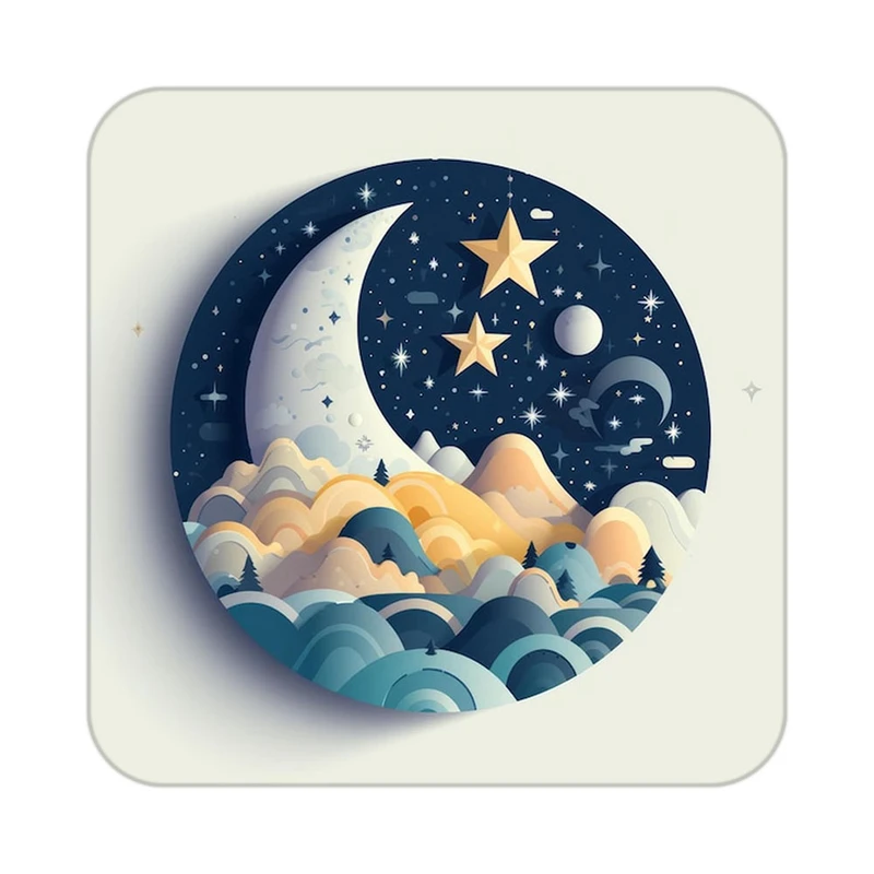 زیر لیوانی کاکتی طرح شازده کوچولو مدل mp35037