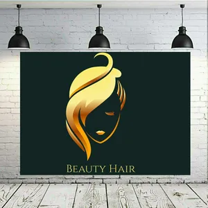 تابلو بوم طرح ارایشگاه زنانه مدل لوگو آرایشگاه کد SDB2046