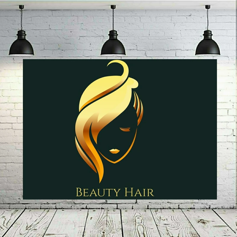 استیکر دیواری طرح لوگو آرایشگاه زنانه مدل SDA4516