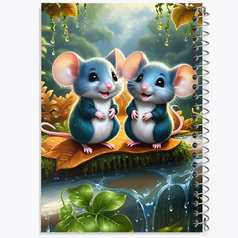 دفتر نقاشی 50 برگ خندالو طرح موش های بامزه کد F6760
