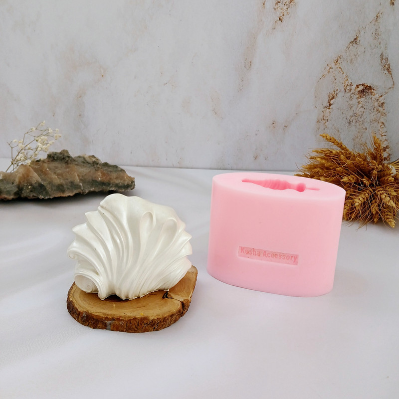 قالب شمع کوشا اکسسوری مدل صدف موج