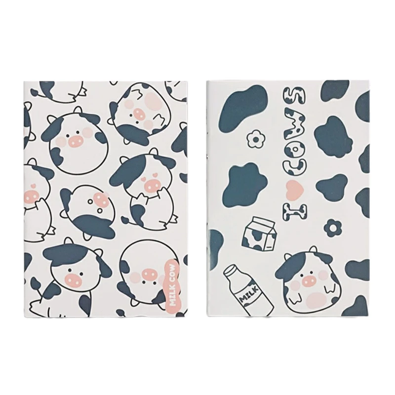 دفترچه یادداشت 15 برگ مدل پاسپورتی طرح گاو کد 01 بسته 2 عددی