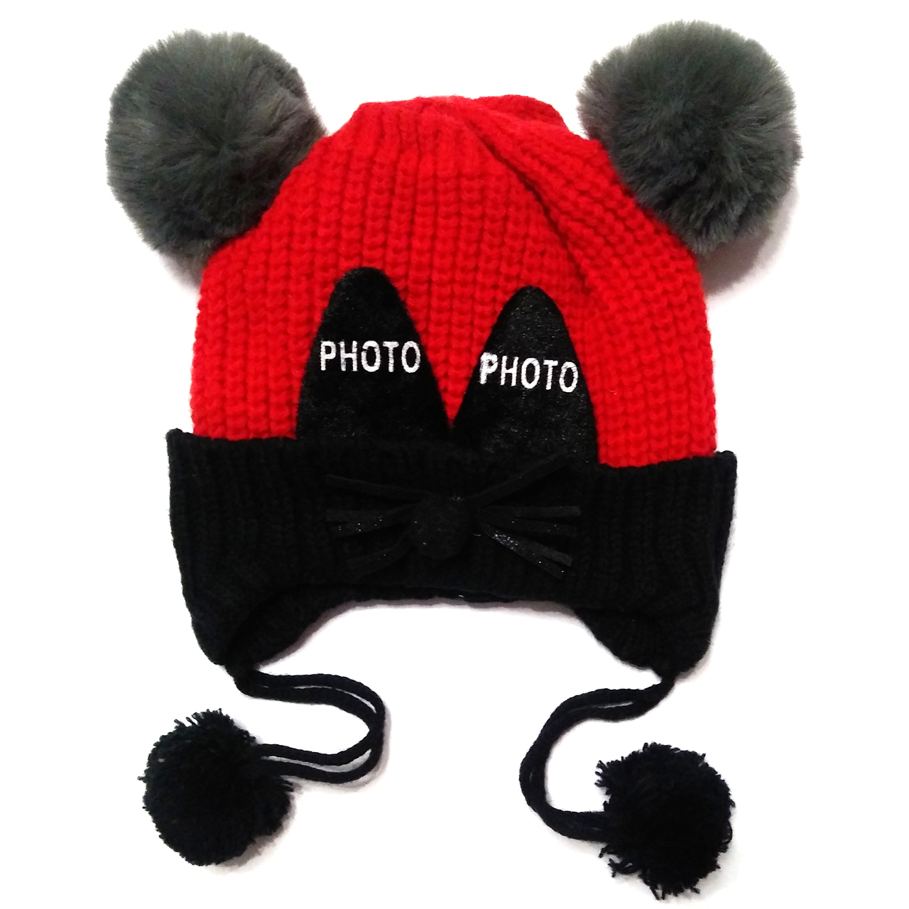 کلاه بافتنی نوزادی طرح Photo کد M411