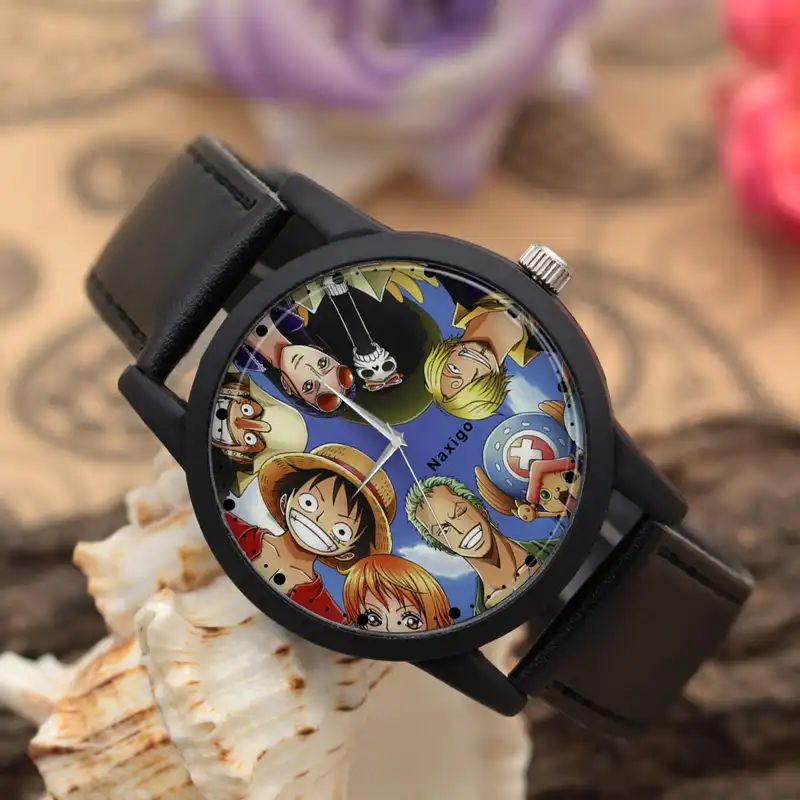 ساعت مچی عقربه ای ناکسیگو مدل انیمه وان پیس کد LF6802