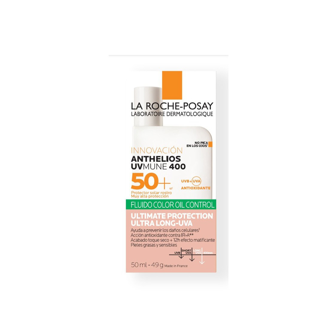 فلویید ضد آفتاب رنگی لاروش پوزای SPF 50 مدل Anthelios UVMune400 مناسب پوستهای چرب حجم 50 میلیلیتر فلویید ضد آفتاب رنگی لاروش پوزای SPF 50 مدل Anthelios UVMune400 مناسب پوستهای چرب حجم 50 میلیلیتر