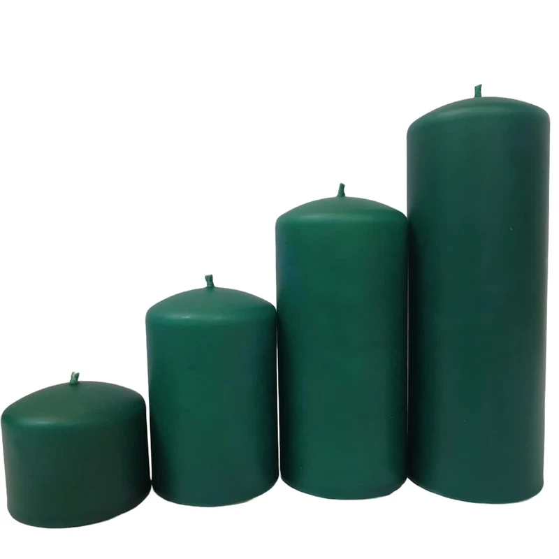 شمع استوانه ای بدون بو مدل سرمحدب زمان اتمام 325 ساعت بسته 4 عددی
