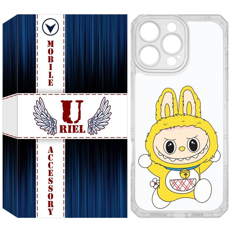 کاور یوریل مدل Clear کد 122 طرح لبوبو مناسب برای گوشی موبایل اپل iPhone 16 Pro