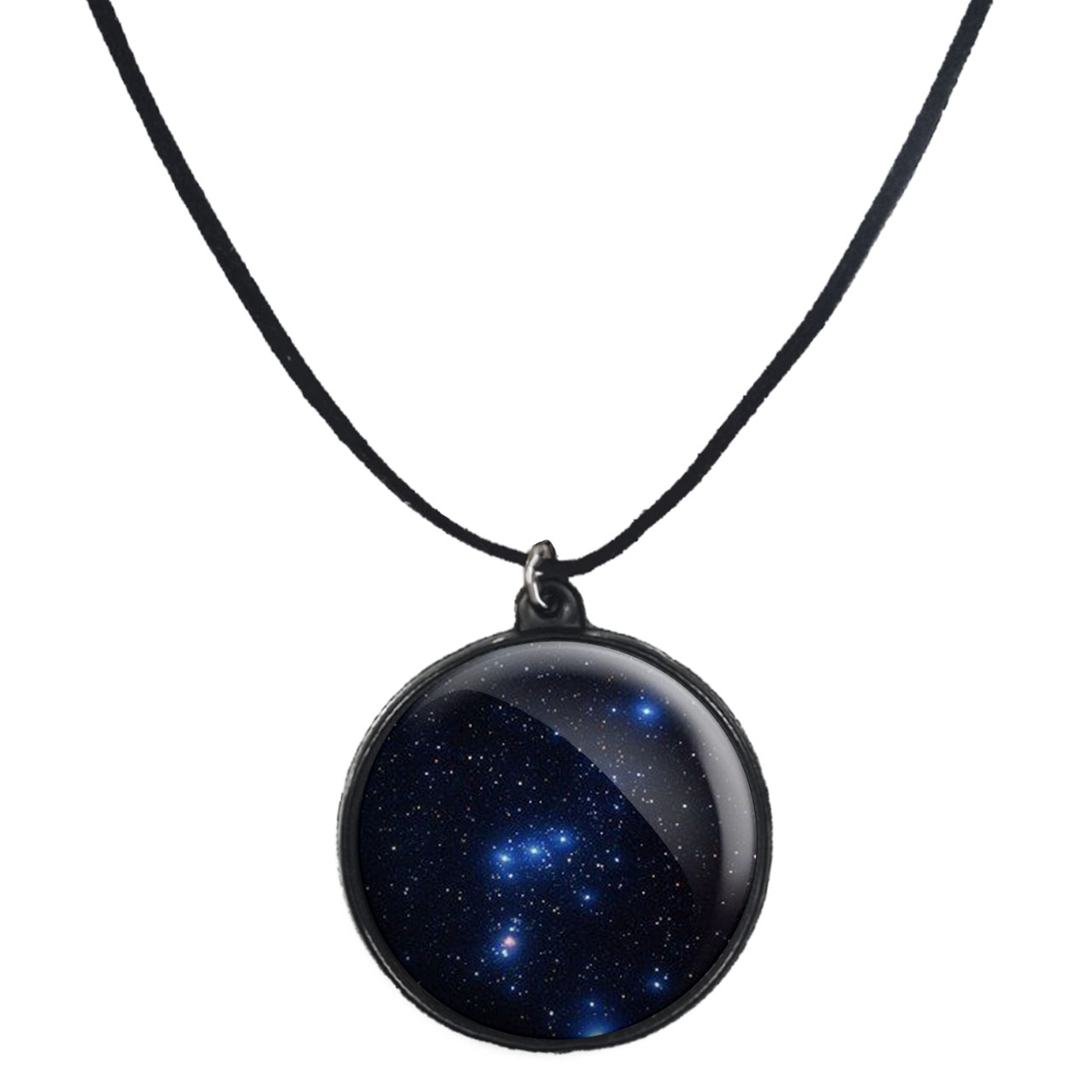 گردنبند پرمانه طرح ستاره و کهکشان کد pmb.25717 مدل دو طرفه