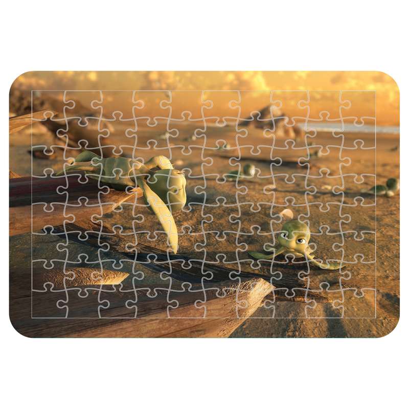 پازل 54 تکه اطلس آبی طرح داستان یک لاک پشت مدل P1358