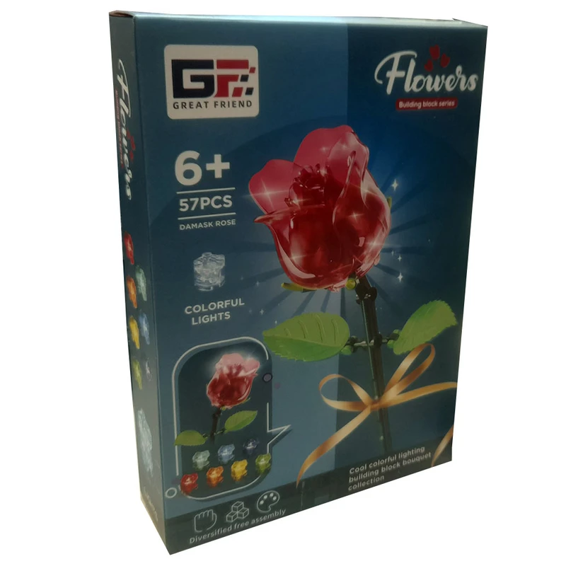 ساختنی 57 تکه گپ مدل گل روز کد 987-123