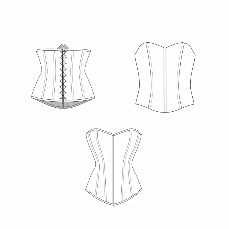 الگو خیاطی نیمتنه زنانه سایز 36 تا 50