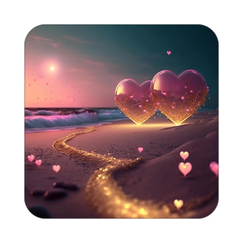 زیر لیوانی کاکتی مدل عاشقانه کد mp13476