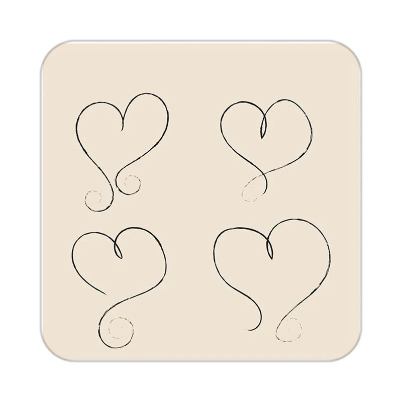 زیر لیوانی کاکتی طرح عاشقانه مدل mp40875