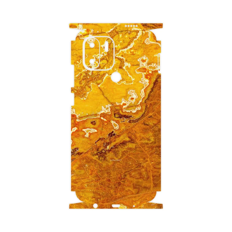 برچسب پوششی ماهوت مدل Gold Marble-FullSkin مناسب برای گوشی موبایل شیائومی Redmi A1 Plus
