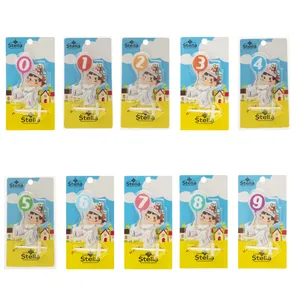 شمع تولد بدون بو استلا مدل 10-09-262 زمان سوخت 2 دقیقه مجموعه 10 عددی