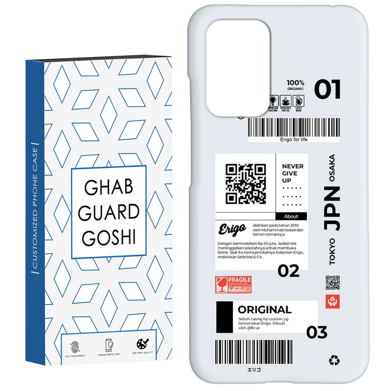 کاور قاب گارد گوشی طرح بلیط ژاپن کد Dimo-498 مناسب برای گوشی موبایل شیائومی  Redmi 10 