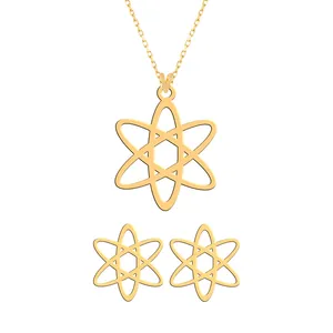 نیم ست طلا 18 عیار زنانه فرشته طرح اسلیمی WHSLZ-000009