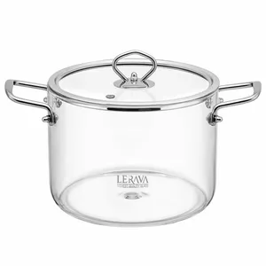 قابلمه لراوا مدل شیشه ای کد 4/5L سایز 20