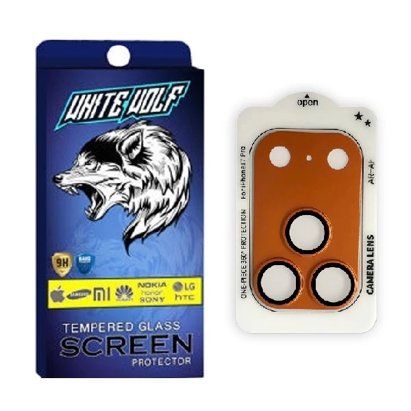 محافظ لنز دوربین فلزی وایت ولف مدل LNZ مناسب برای گوشی موبایل اپل Iphone 17 Pro