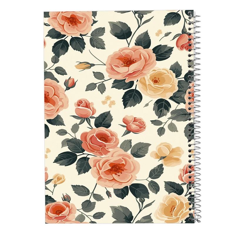 دفتر شطرنجی 50 برگ مدوپد مدل گل کد DF13348