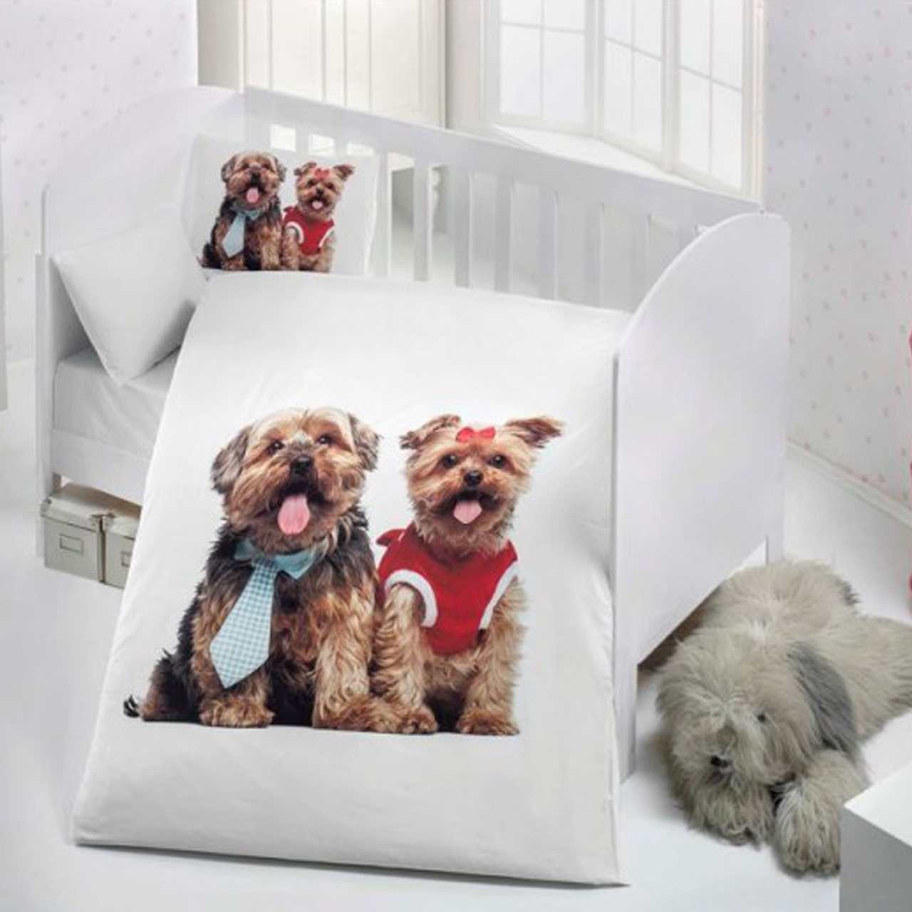 سرویس خواب 4 تکه نوزادی وارل طرح Dogs