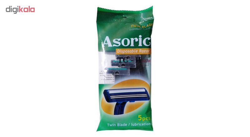 خود تراش آسوریک مدل Disposable Razor بسته 5 عددی