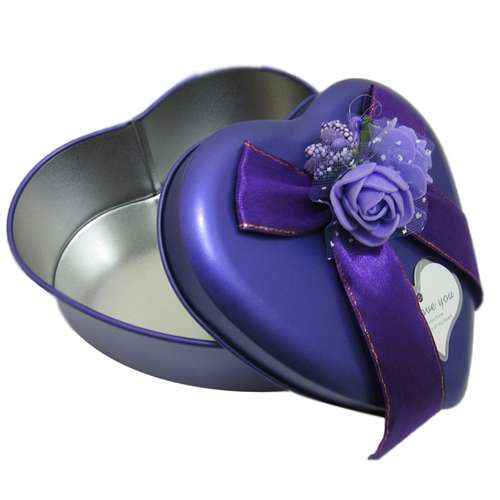 جعبه کادویی فلزی طرح قلب مدل H01