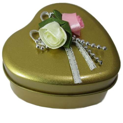 جعبه کادویی فلزی طرح قلب مدل H02