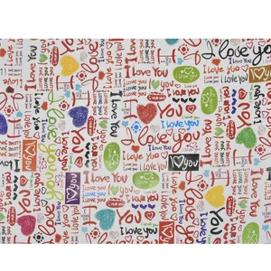 کاغذ کادو طرح love بسته 5 عددی
