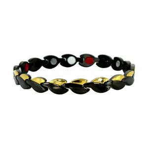 دستبند مغناطیسی سلامت اصل مدل Gold Black