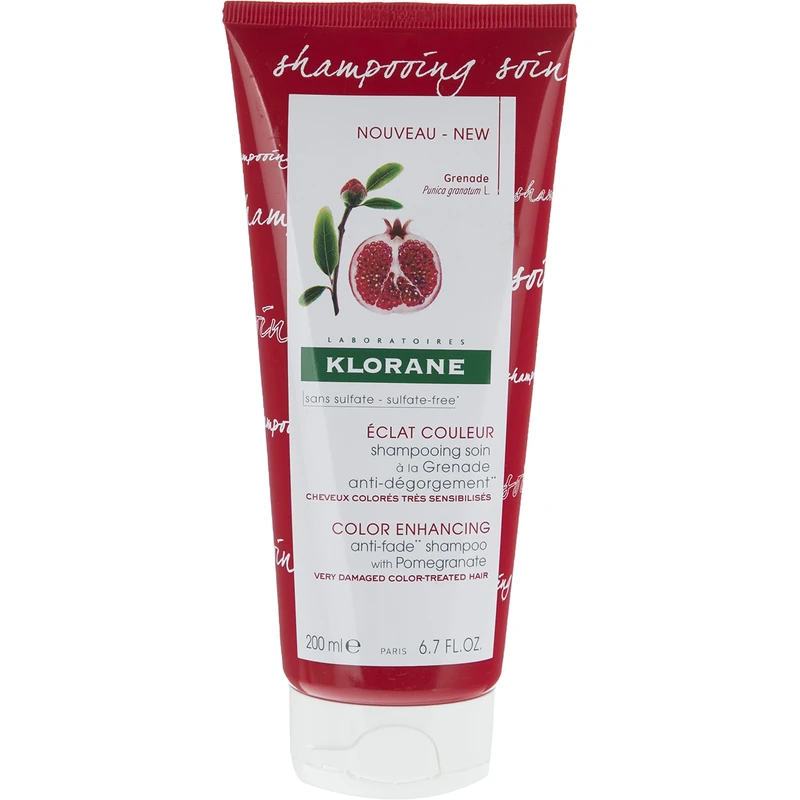 شامپو تثبت کننده رنگ مو کلوران مدل Pomegranate حجم 200 میلی لیتر
