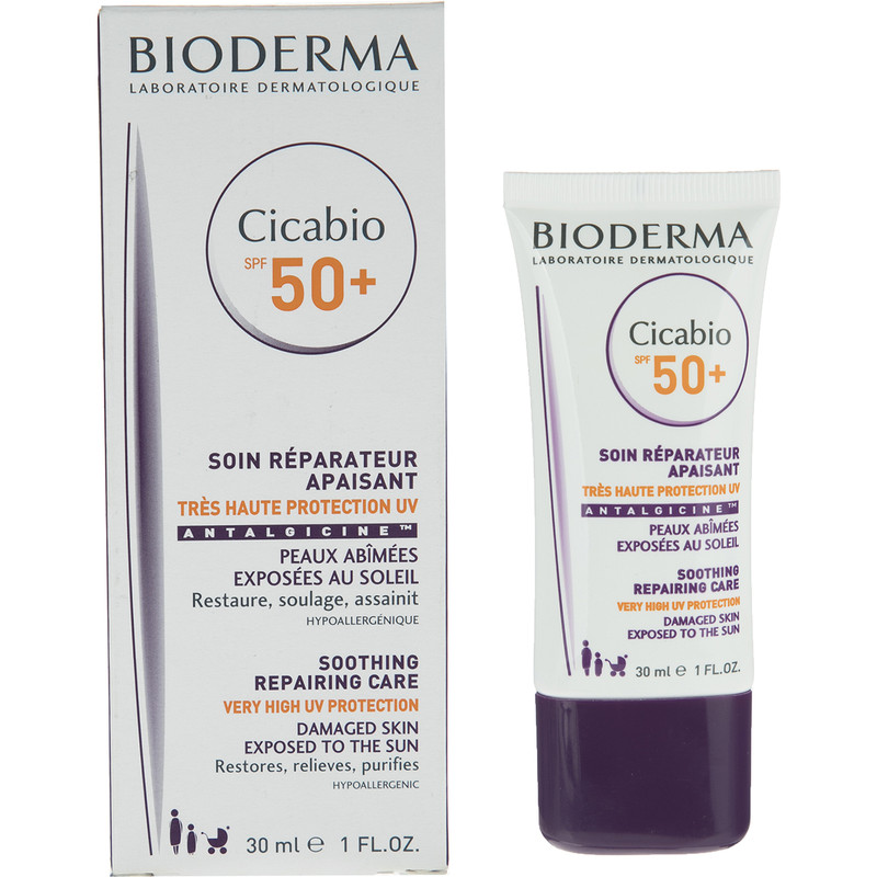 کرم ترمیم کننده پوست بایودرما مدل Cicabio حجم 30 میلی لیتر