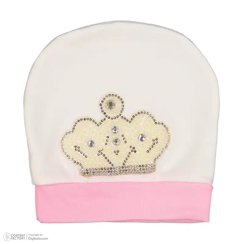 ست 3 تکه لباس نوزادی مدل تاج شکوفه