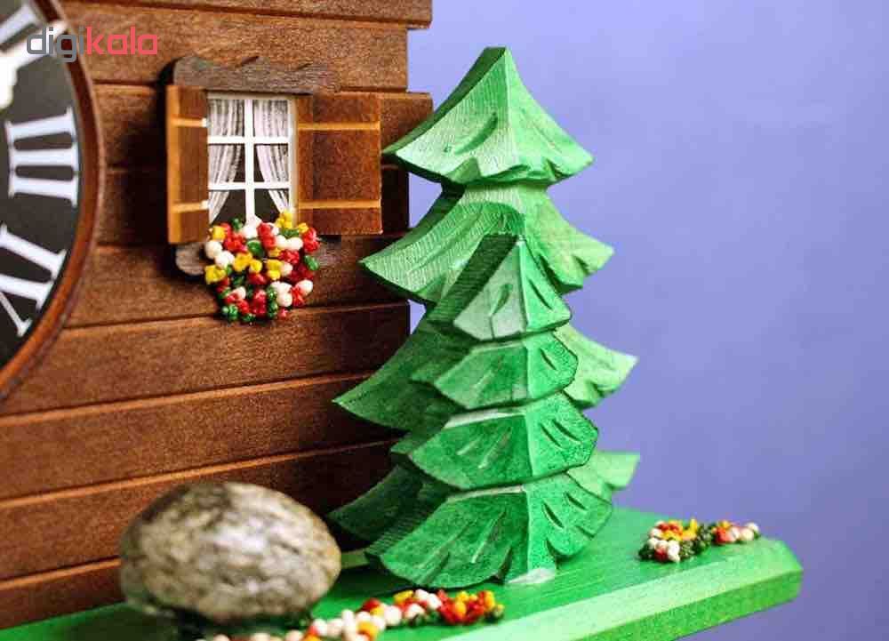 خرید اینترنتی با تخفیف ویژه ساعت دیواری کوکو لوتچر طرح کلبهی برینتز