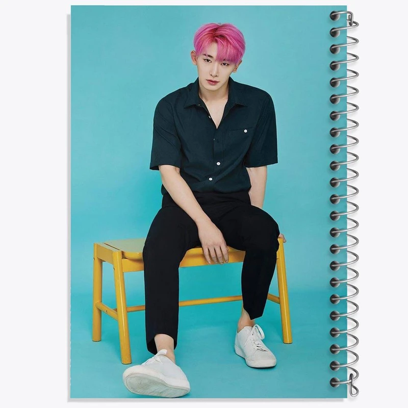 دفتر لیست خرید 50 برگ خندالو طرح ونهو گروه مانستا اکس Monsta X کد 21193