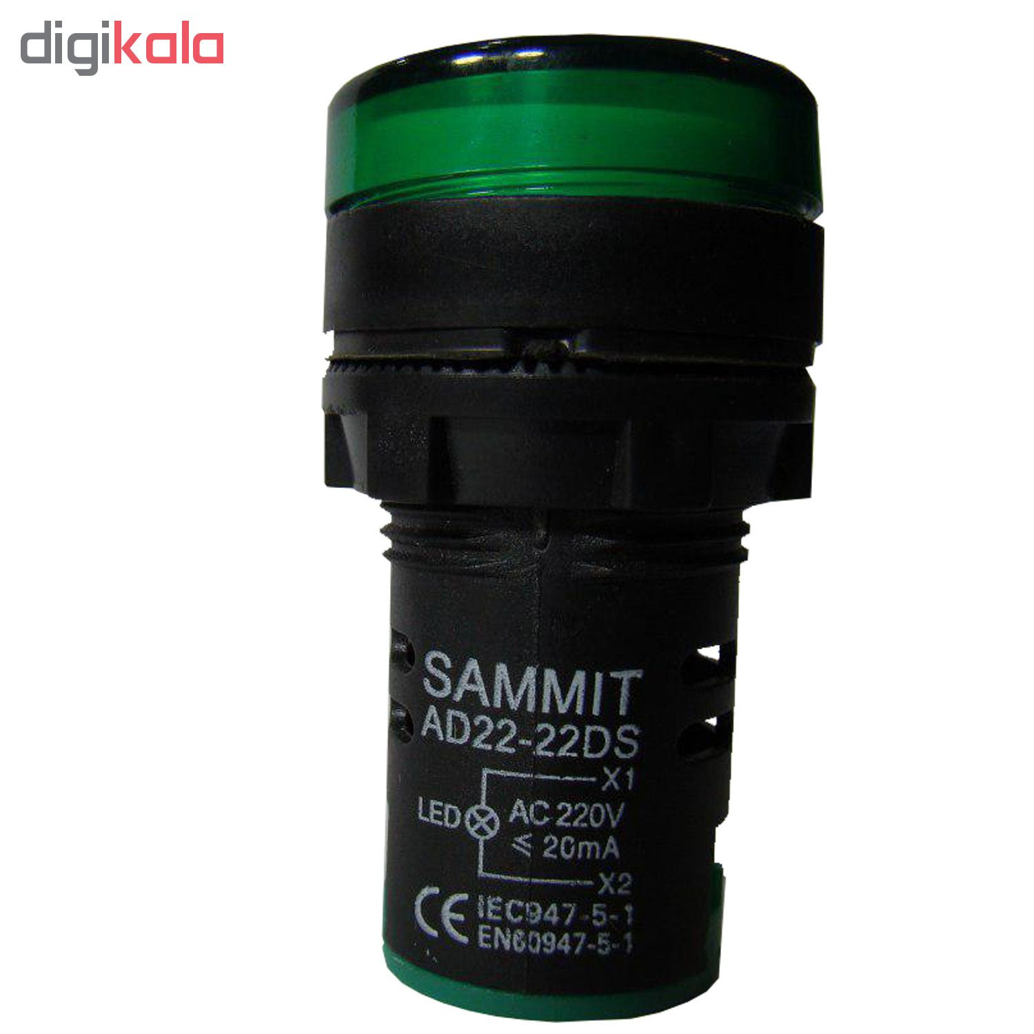 چراغ سیگنال تابلویی سامیت مدل PFS-56 بسته 3 عددی