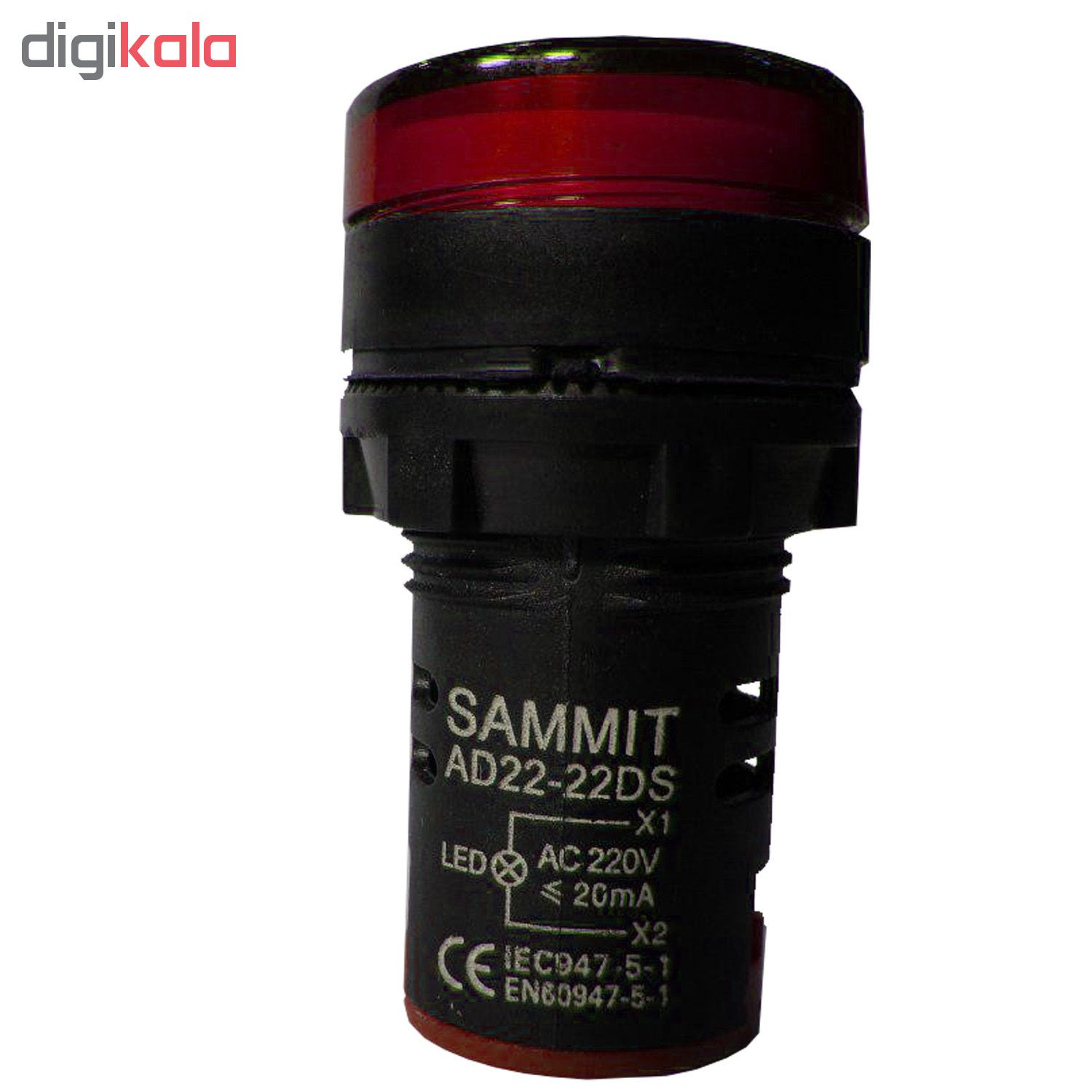 چراغ سیگنال تابلویی سامیت مدل PFS-56 بسته 3 عددی