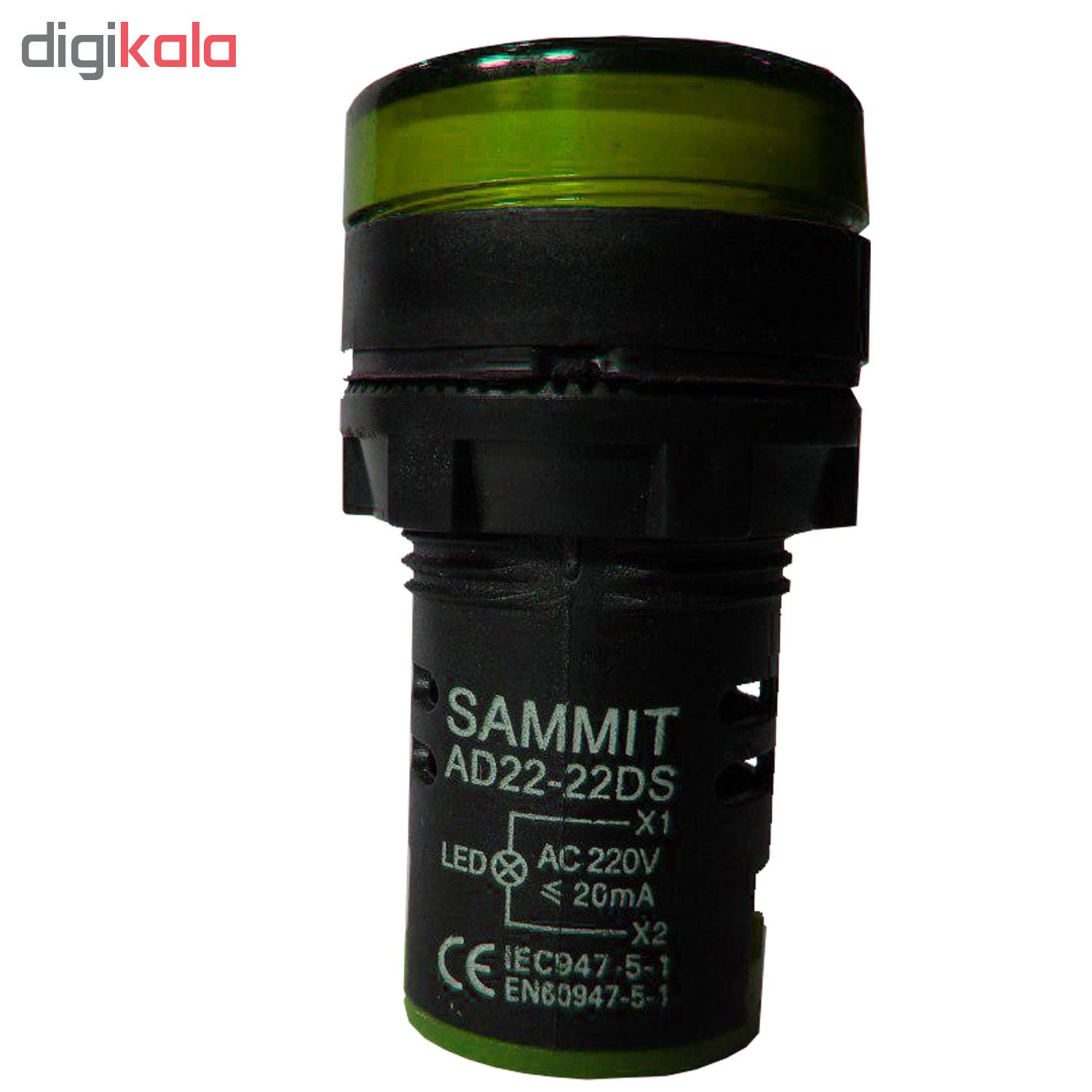 چراغ سیگنال تابلویی سامیت مدل PFS-56 بسته 3 عددی