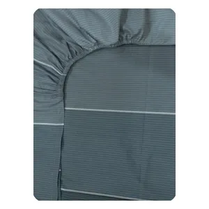 ملحفه کتان نخ رزین تاژ مدل اسپرت کد M102-1 یک نفره سایز 200x120 سانتی‌متر