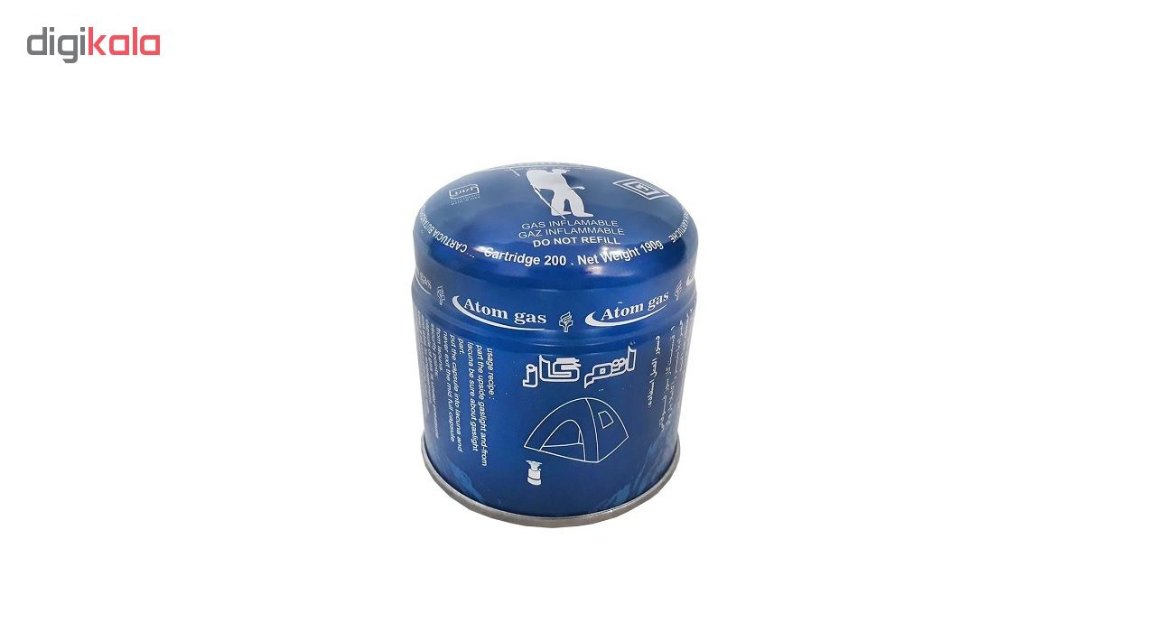کپسول گاز سفری 190گرمی اتم گاز کد 22006 بسته سه عددی