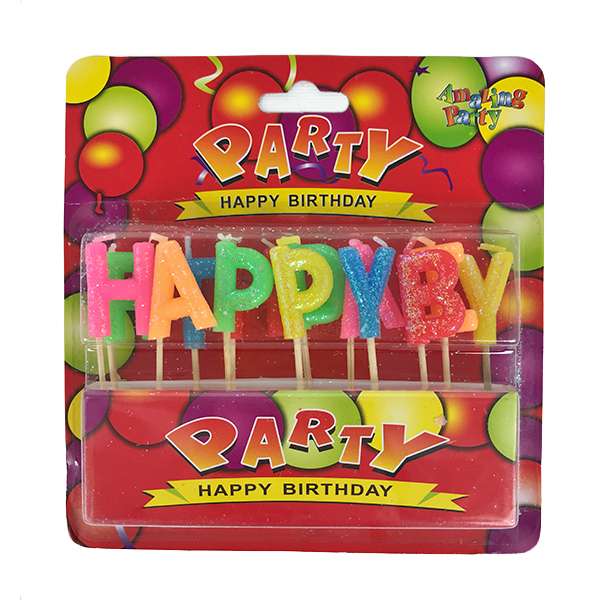 شمع تولد مدل Happy Brithday سایز 120