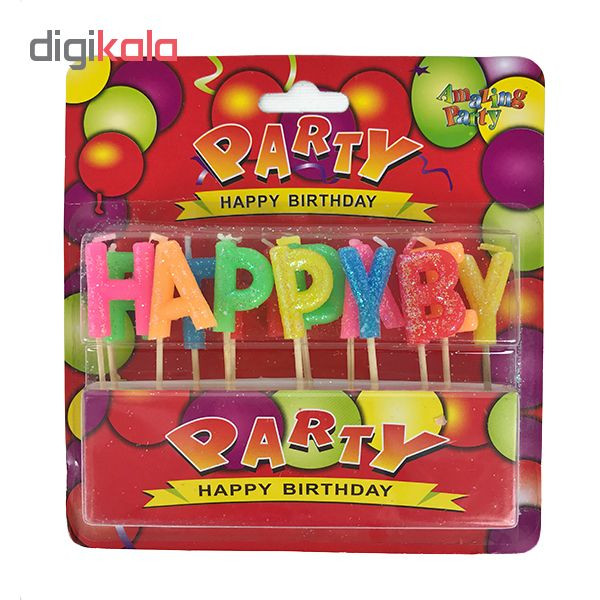 شمع تولد مدل Happy Brithday سایز 120