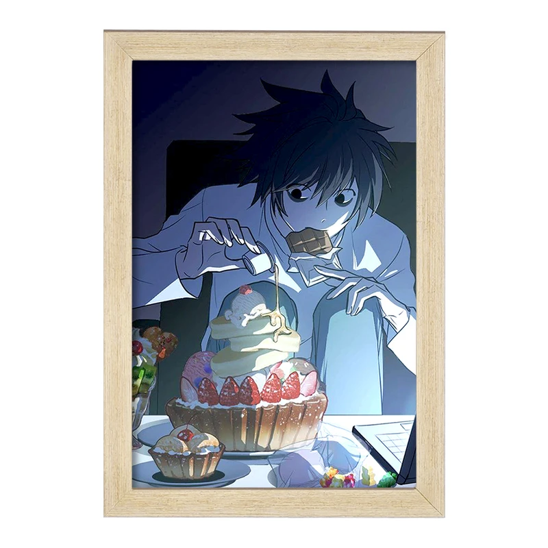 تابلو خندالو مدل ال انیمه دفترچه مرگ Death Note  کد 15769