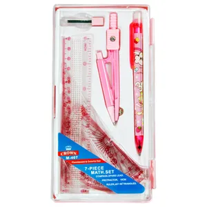 ست لوازم تحریر 7 تکه کراون مدل M-407 Pink